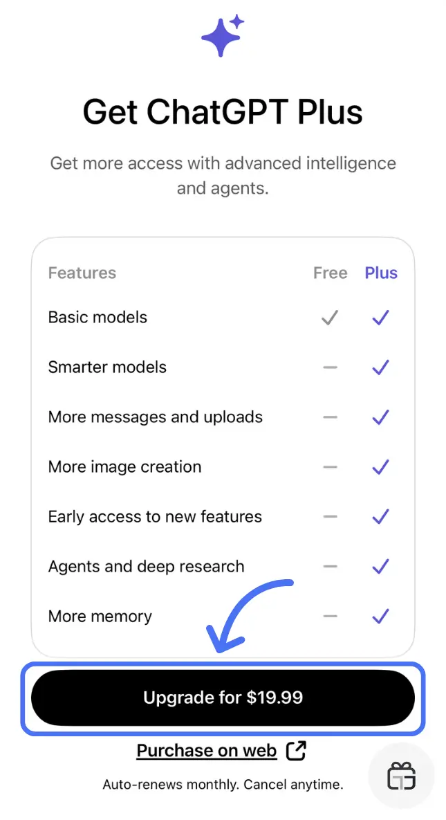 تایید خرید اشتراک ChatGPT Plus