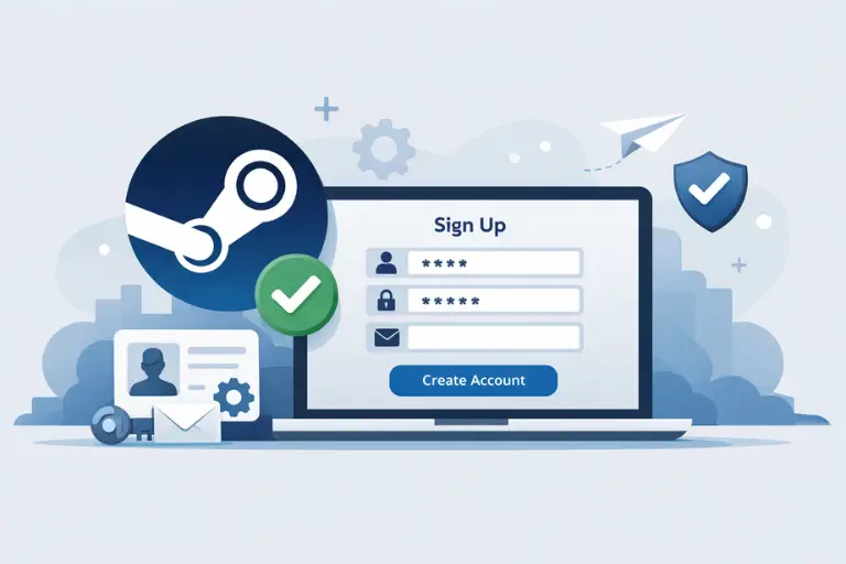 آموزش ساخت اکانت استیم