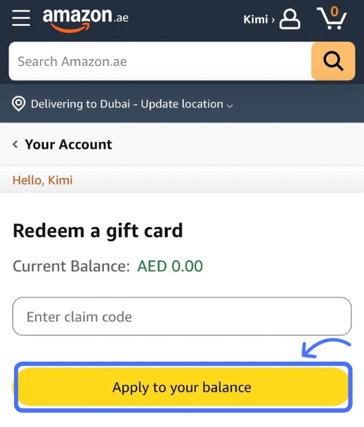 ردیم گیفت کارت آمازون و افرایش موجودی