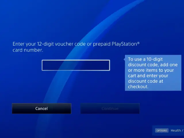 وارد کردن کد گیفت کارت پلی استیشن در PS4