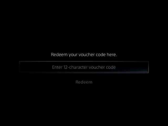 وارد کردن کد گیفت کارت پلی استیشن در PS5